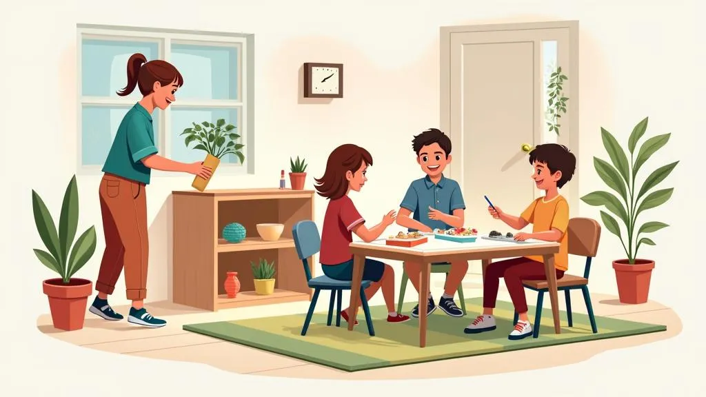 Kinderküche Montessori im Einsatz