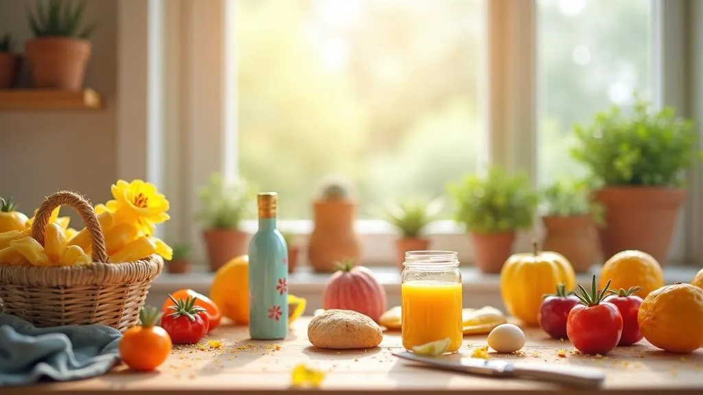 Fantasievolles Spielzeug: Kinderküche Spiellebensmittel selber machen