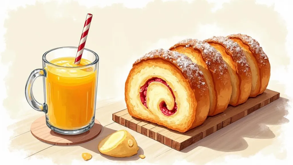 Kinderküchen-Küchenrolle bunt im Einsatz