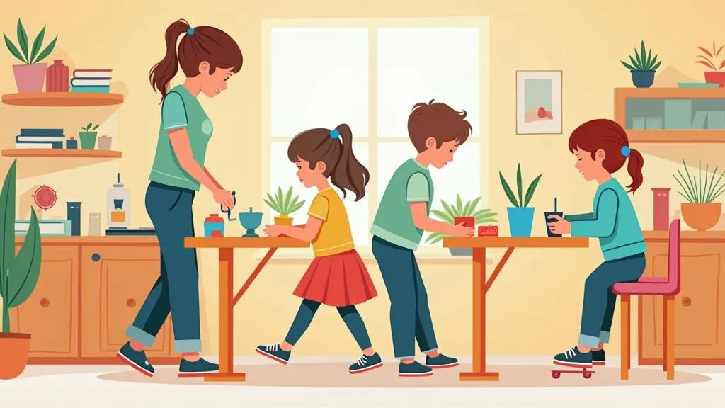 Kindermesser Spielküche im Einsatz