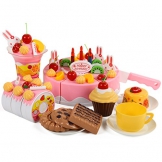Finer Shop Plastikfrucht Obst und Gem¨¹senetz Lebensmittel f¨¹r Spielk¨¹che Kaufladen Lebensmittel Spielzeug