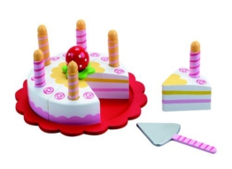 Geburtstagskuchen/Schichtkuchen mit Kerzen, Spielküche, Konditorei, Kaufladen
