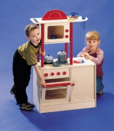 Kinderküche Spielküche Holzküche inkl. Funktionierender Spüle Höhe 98 cm x Breite 65 cm x Tiefe 35 cm von Elka 7931