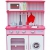 LEKEEZ Kinderspielküche Küchespielzeug Haushaltspielzeug für Rollenspiel für Kinder Mädchen 60*30*100cm