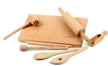 Nudelbrett Garnitur aus Holz Zubehör für Spielküche