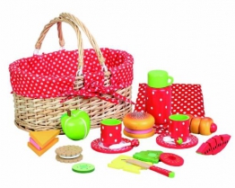 Picknick-Korb im Erdbeerdesign