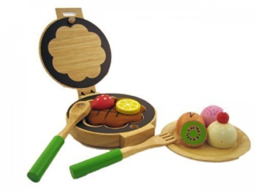 Waffeleisen - Set für Kinderküche Holz 640073