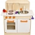 Weiße Kinderküche Spielküche Holzküche Kinderspielküche Spielzeugküche Küche Holz mit Zubehör