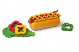 Woody Hot Dog aus Holz/Filz 15 teilig. Safe Toys getestet. Als Zubehör für Kaufladen und Kinderküche
