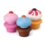 Erzi 13225 Cupcakes (3 Stück) aus Holz, für Kaufladen und Kinderküche - 