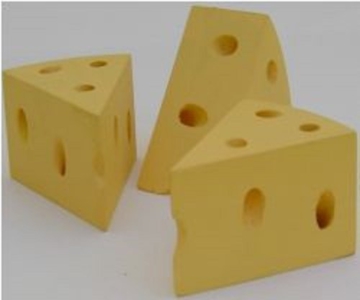 Estia 600263 Käse-Ecken für Kaufladen oder Kinderküche - 