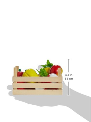 Goki 51658 – Kaufläden und Zubehör – Obst und Gemüsein Kiste - 