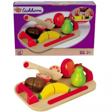 Kinderküchen Schneidebretter, Set mit Früchten, 12 tlg., ca. 26×16,5cm - 