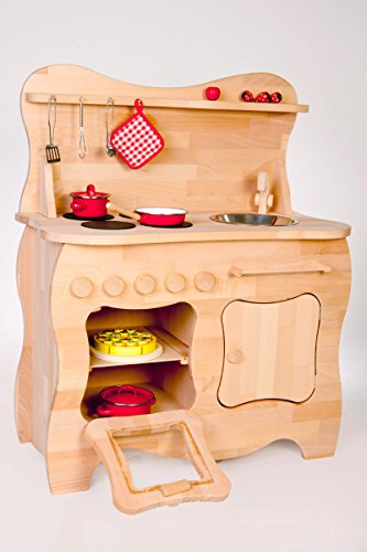 Spielküche Kinderküche 2015G aus massivem Holz/Buchenholz geölt von Holzspielzeug-Peitz Neu - 